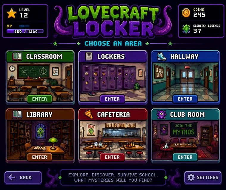 Lovecraft Locker 探索场景 画面 2