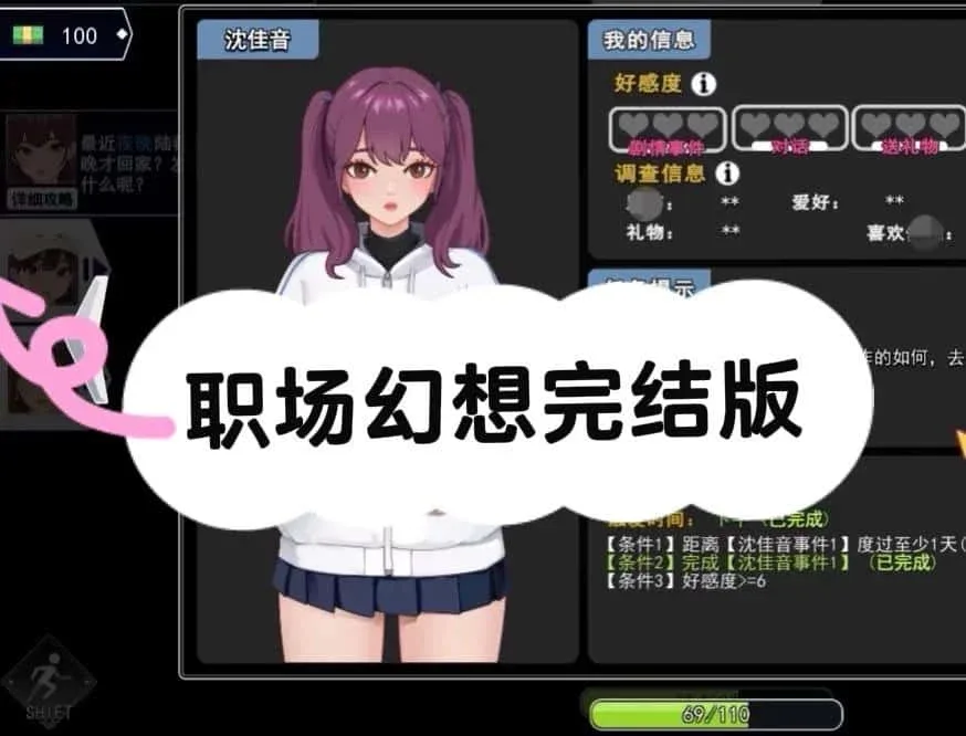 职场幻想 Workplace Fantasy 角色路线 场景图