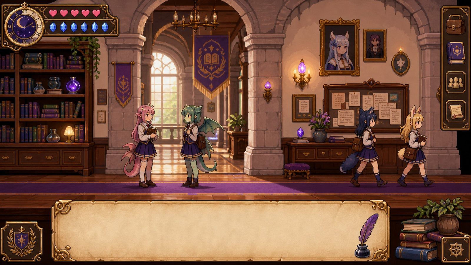 魔法兽娘学院MagicalMonster 课堂代码 页面配图 2